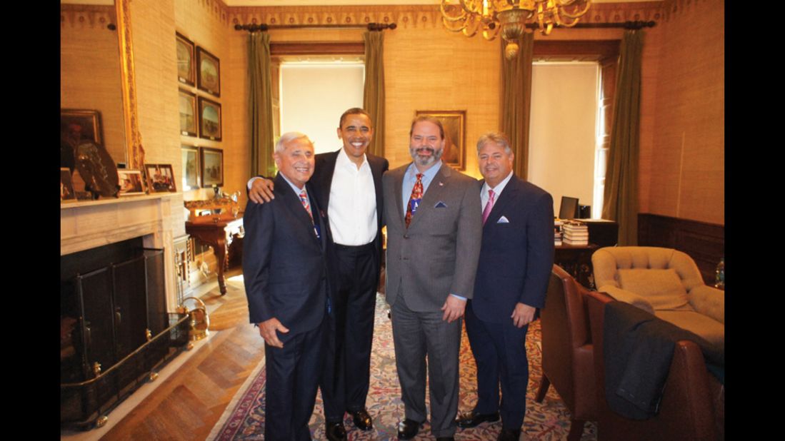 Martin Greenfield (far left) is one of America's most respected custom suit-makers, dressing everyone from movie stars to presidents -- including Barack Obama -- over the course of his illustrious career. He and his sons Tod and Jay (L-R) run <a href="http://greenfieldclothiers.com/" target="_blank" target="_blank">Martin Greenfield Clothiers</a> in Brooklyn. 