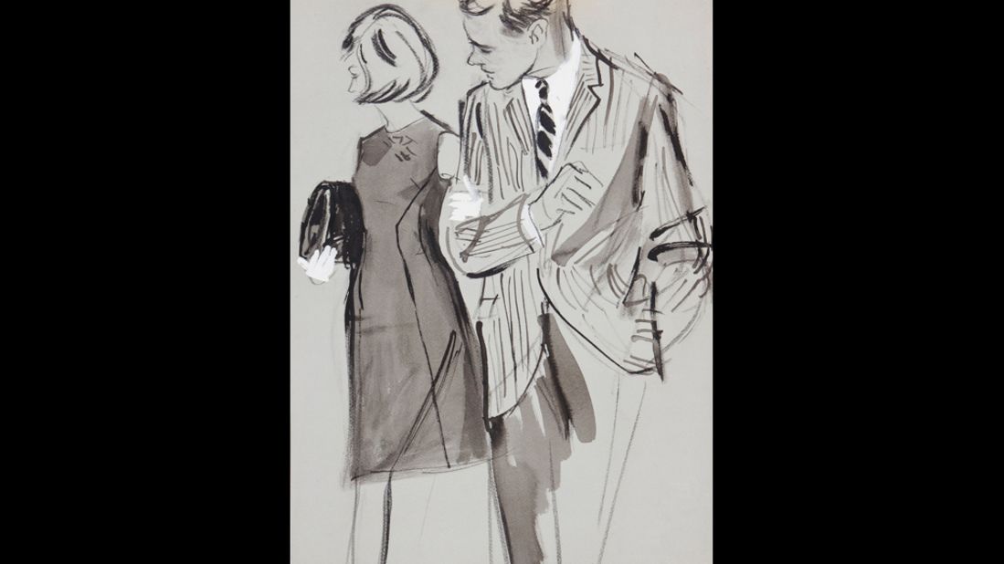 Stonehouse was a spy during the Second World War, and in 1952 became the first new illustrator taken on by Vogue since 1939.