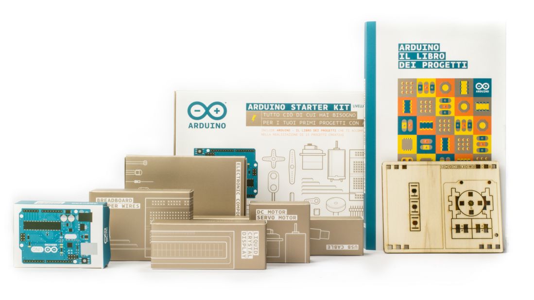 A Starter Kit contains all the needed components and accessories to complete 15 different projects