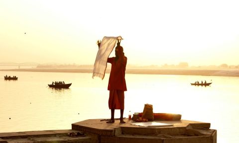 Morning sun lights up the Ganges in <a href="http://ireport.cnn.com/docs/DOC-1112357">Varanasi</a>, India.
