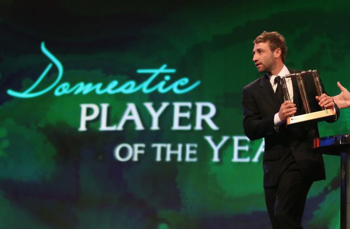 Hughes was named Australia's Domestic Player of the Year in 2013. 