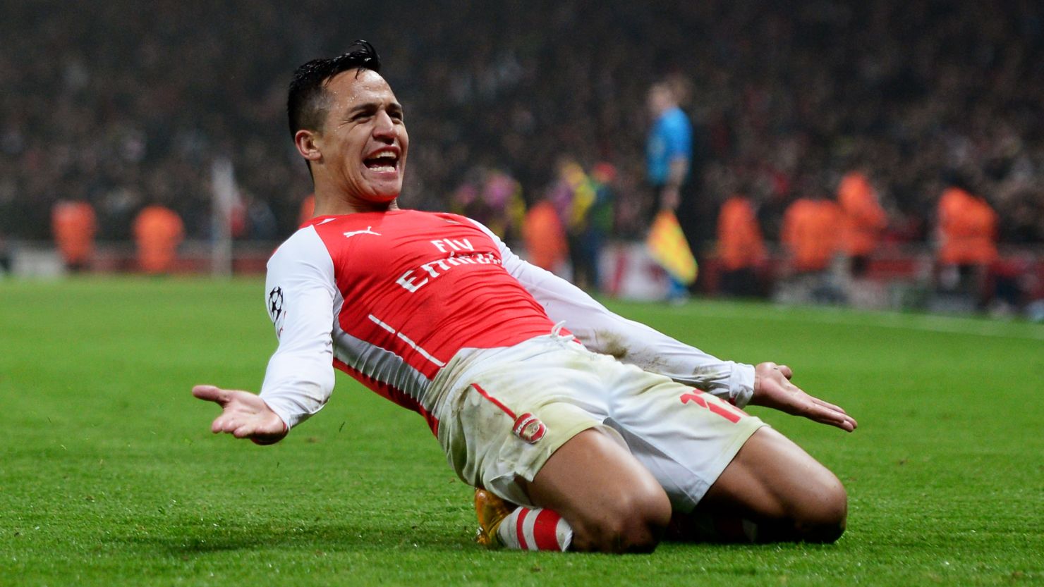 Sanchez's strike ensured Arsene Wenger's Arsenal reached the Champions League knockout stages for the 15th straight year. 