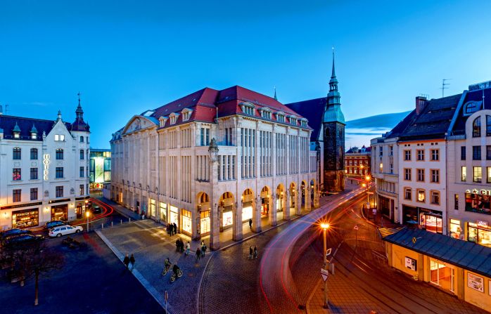 <strong>Movie magic:</strong> That's because Goerlitz has formed the backdrop to some of Hollywood's most beloved movies -- including Wes Anderson's "The Grand Budapest Hotel." The city's 1913 department store, pictured, played a prominent role in the 2014 movie.