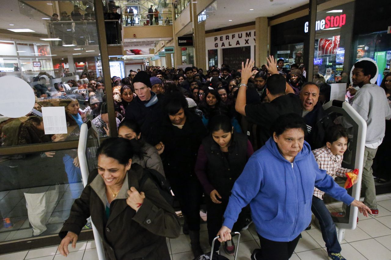 Black Friday sales at Newport Mall on November 27, 2014 in Jersey City , New Jersey, United States. 