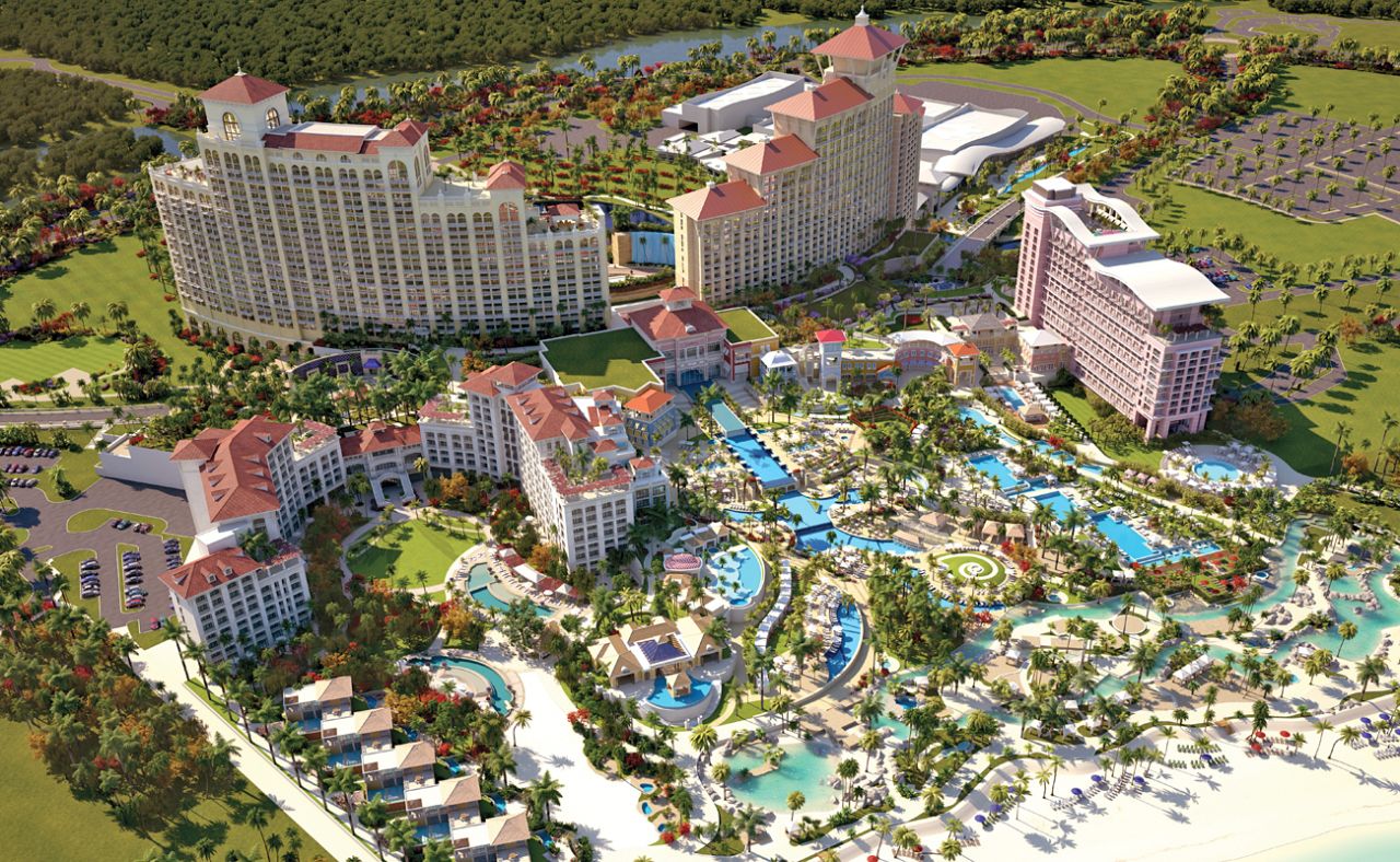On Nassau, Bahamas', Cable Beach, Baha Mar includes four hotels, a golf course, 30 restaurants and bars, 14 pools and a casino large enough to rival any in Macau.