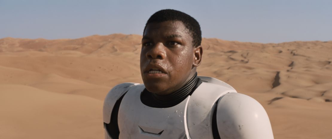 John Boyega as Finn in 2015's "Star Wars: The Force Awakens."
