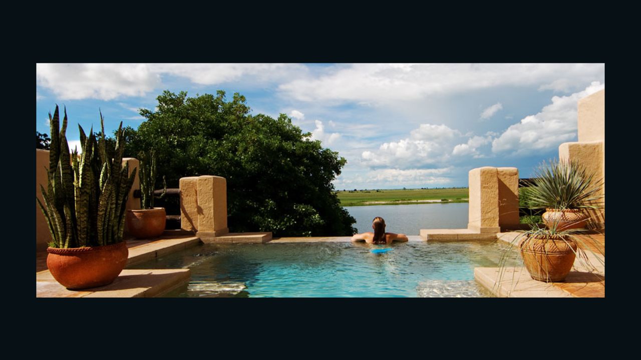 Swim safari: Some suites at the Chobe Game Lodge have private pools