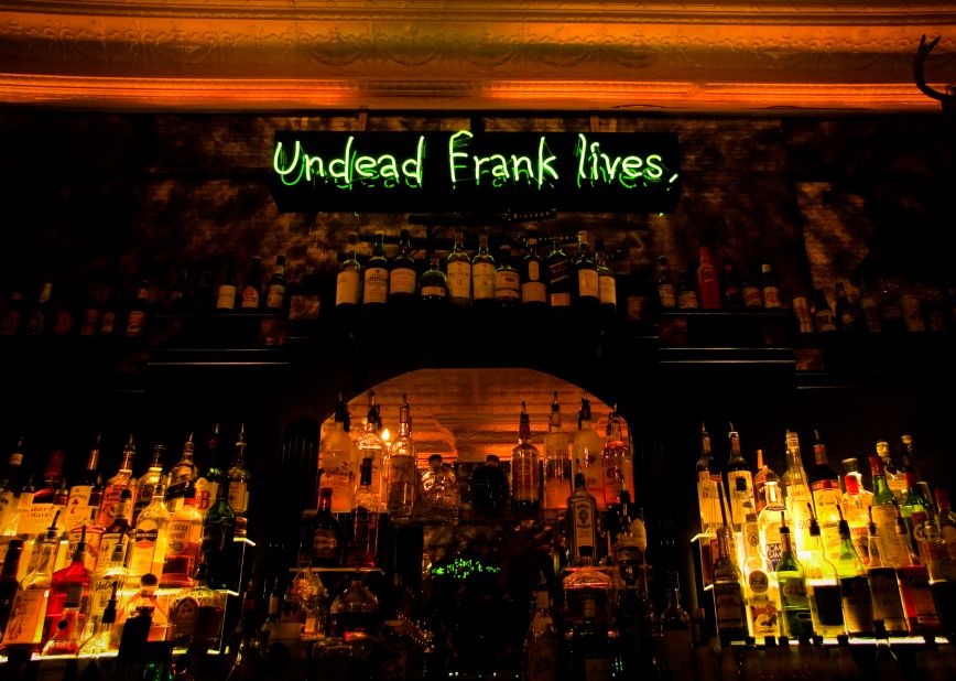 Sample from the mixologists' bevy of unique drinks while watching out for zombies at Donny Dirk's Zombie Den in Minneapolis.