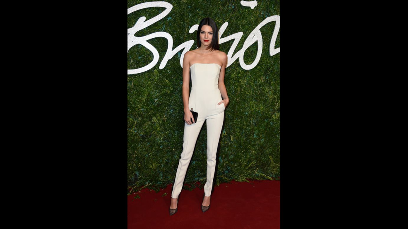 Kendall Jenner, who is quickly moving up the ranks in the modelling world, filled the night's Kardashian kuota.