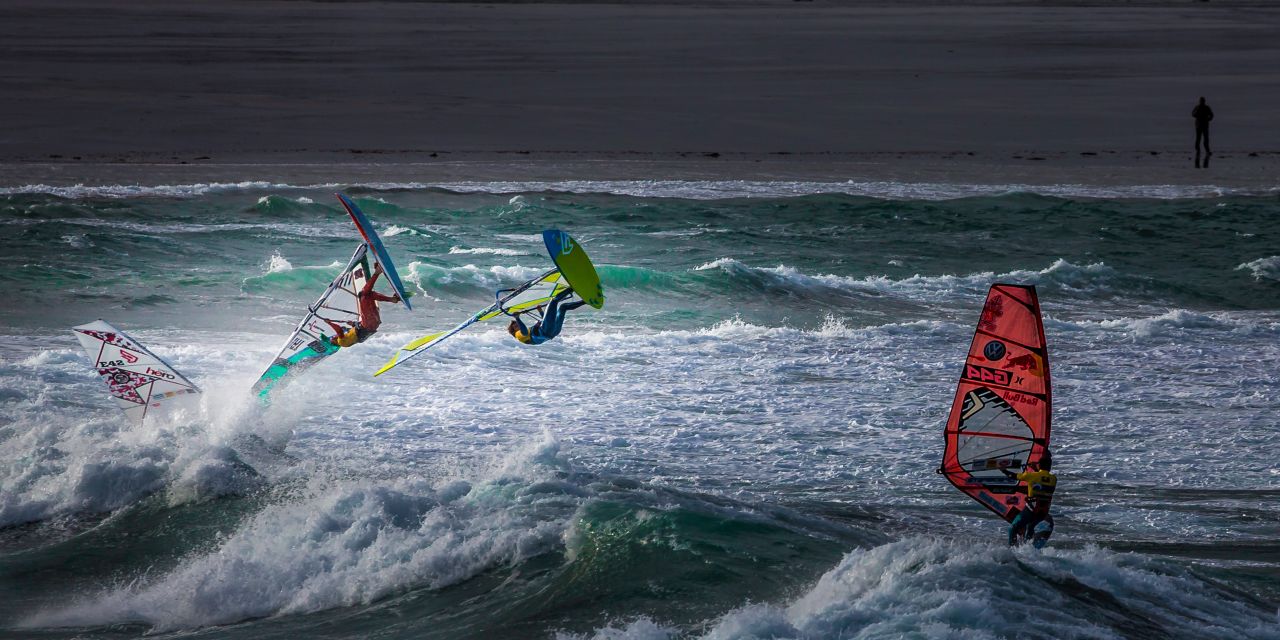 As many as 120 photographers entered the Mirabaud Yacht Racing image award for 2014, hoping to win a prestigious competition open to professional photographers from all over the world. Entries such as this one, which captures competitors at the World Cup Windsurfing event in Finistere in France, were in with a chance of taking home the prize.