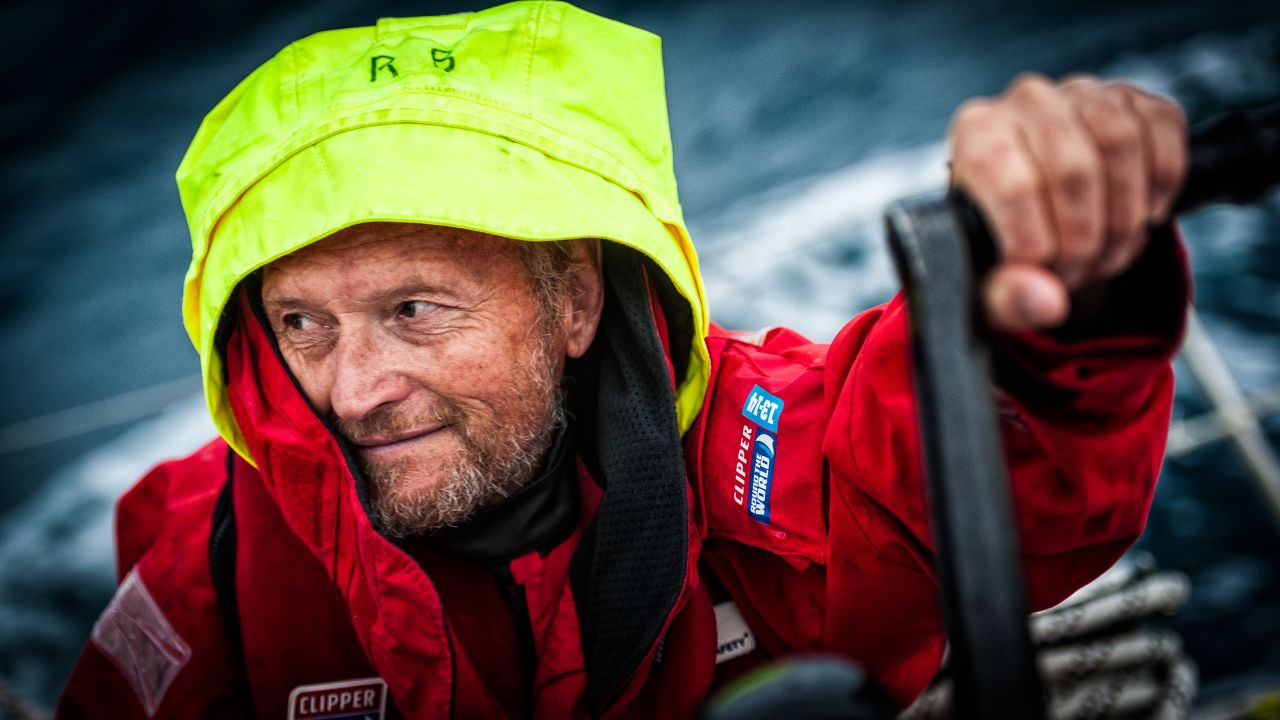 A UK competitor in the Sydney Hobart race is captured after spending a testing night in 60 knot winds in the Tasman Sea.