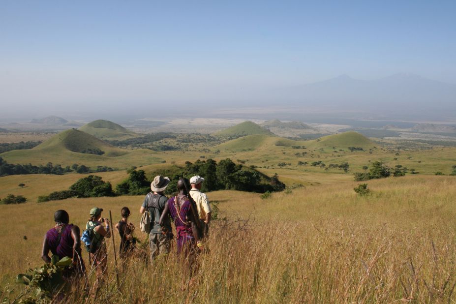 "<a href="http://www.travelandleisure.com/travel-guide/kenya-game-parks/hotels/campi-ya-kanzi" target="_blank" target="_blank">Campi Ya Kanzi</a>, the Masai-community-owned lodge in the Chyulu Hills of eastern Kenya, achieves the perfect combination of luxury and exclusivity, with rigorous sustainability and commitment to the locals," says Edward Norton, an actor and board member of the Maasai Wilderness Conservation Trust. "I like to walk with Masai trackers early in the morning or hike up to the cloud forest, which is another world entirely." 
