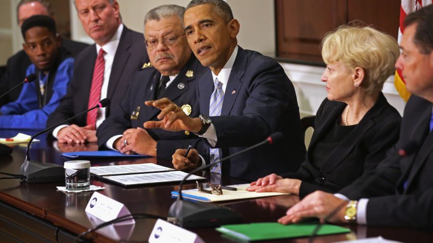 Obama Holds Meeting On Building Trust In Communities After Ferguson Unrest