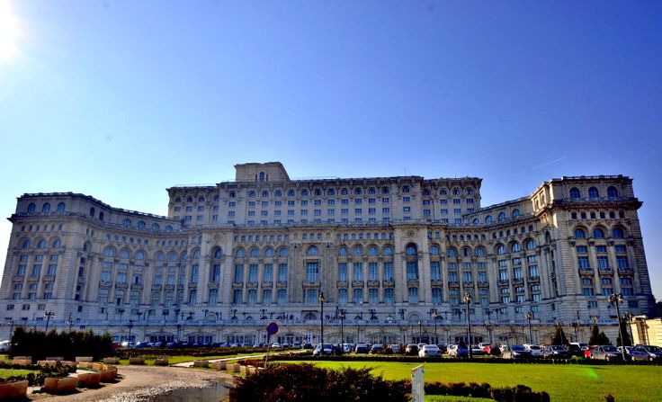 Bucharest's Parliamentary Palace, commissioned by former Romanian dictator Nicolae Ceausescu, is said to be the world's third biggest building by volume.