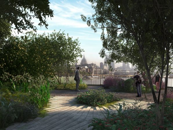 The bridge was designed by Thomas Heatherwick, the British architect behind the<a href="index.php?page=&url=http%3A%2F%2Fedition.cnn.com%2F2012%2F07%2F26%2Fsport%2Folympics-day-wrap%2F"> 2012 Olympics cauldron</a>, and the recently announced floating island in New York's Hudson River. Structural engineering firm Arup and landscape designer Dan Pearson have also collaborated on the design.