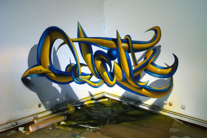 <strong>Odeith </strong><br /><br /><a href="http://www.odeith.com/" target="_blank" target="_blank">Sergio Odeith</a> takes his talent into the city's dark corners. He is the Portuguese genius behind the crocodile-topped pop-up writing on the first slide, and a ton of other mind-bending 3-D tricks. 