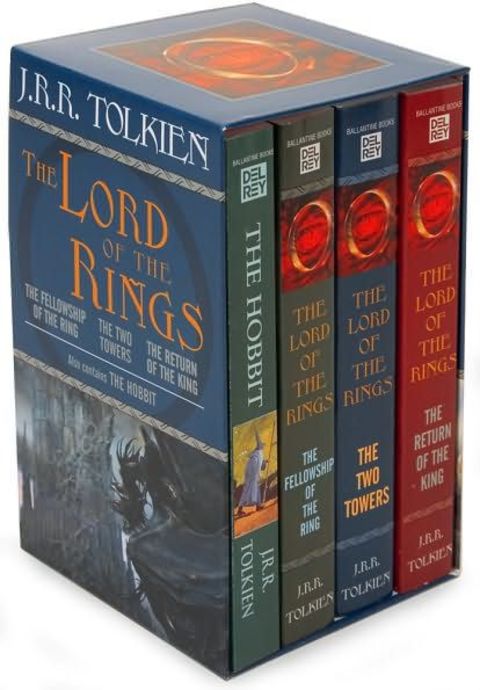 The random nature of the shopping spree occasionally results in the purchase of more mundane items, such as this Lord of the Rings collection.