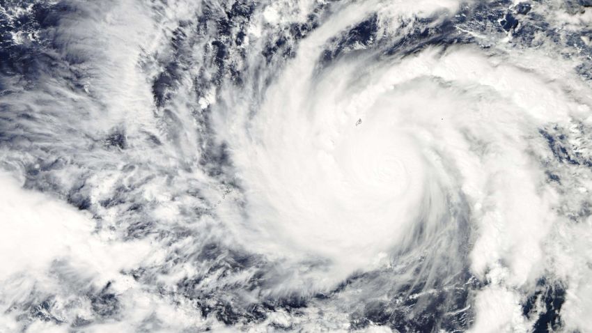 This December 3, 2014 NASA satellite image shows Typhoon Hagupit in the Western Pacific Ocean. Typhoon Hagupit was building strength in the Pacific Ocean December 3 as it moved towards central Philippine islands where impoverished farming and fishing communities are yet to recover from the previous devastation. Hundreds of Tacloban residents are still sheltered in flimsy tents as Typhoon Hagupit headed west for the central islands of Samar and Leyte, and would make landfall as early as December 6 afternoon with gusts of up to 170 kilometres (106 miles) an hour, the state weather station said. AFP PHOTO / Handout / NASA == RESTRICTED TO EDITORIAL USE / MANDATORY CREDIT: "AFP PHOTO / HANDOUT / NASA "/ NO MARKETING / NO ADVERTISING CAMPAIGNS / NO A LA CARTE SALES / DISTRIBUTED AS A SERVICE TO CLIENTS ==Handout/AFP/Getty Images