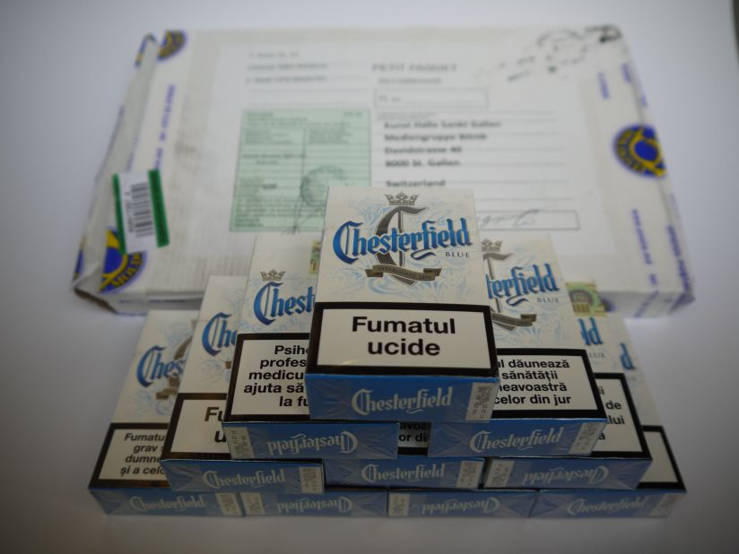 This carton of cigarettes was provided by a seller in Ukraine.
