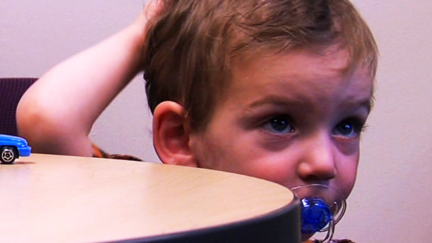 Touching moment boy hears for first time