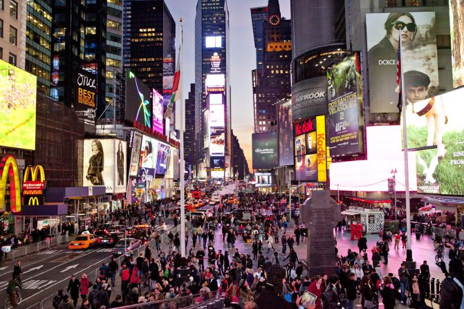 The most Instagrammed city last year, New York has the most spots -- three -- on the top 10 list. The city's Times Square ranked third.