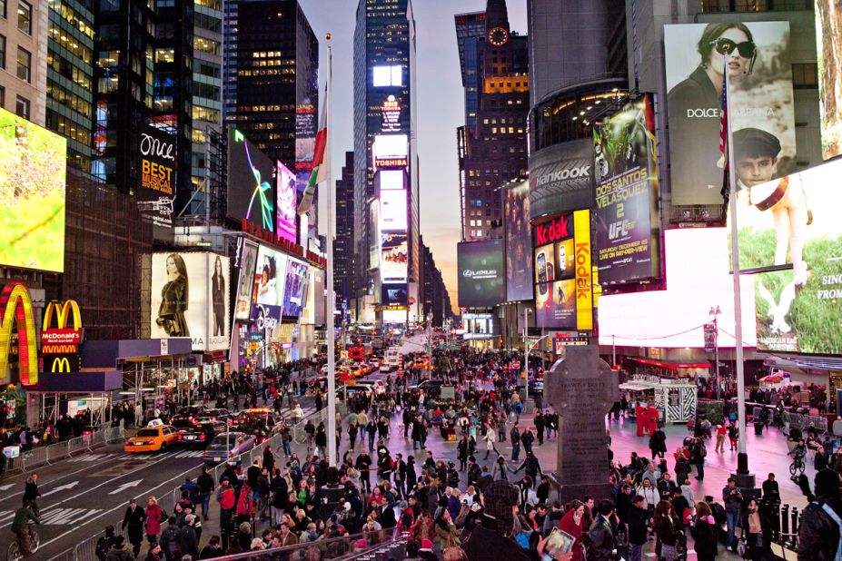 The most Instagrammed city last year, New York has the most spots -- three -- on the top 10 list. The city's Times Square ranked third.