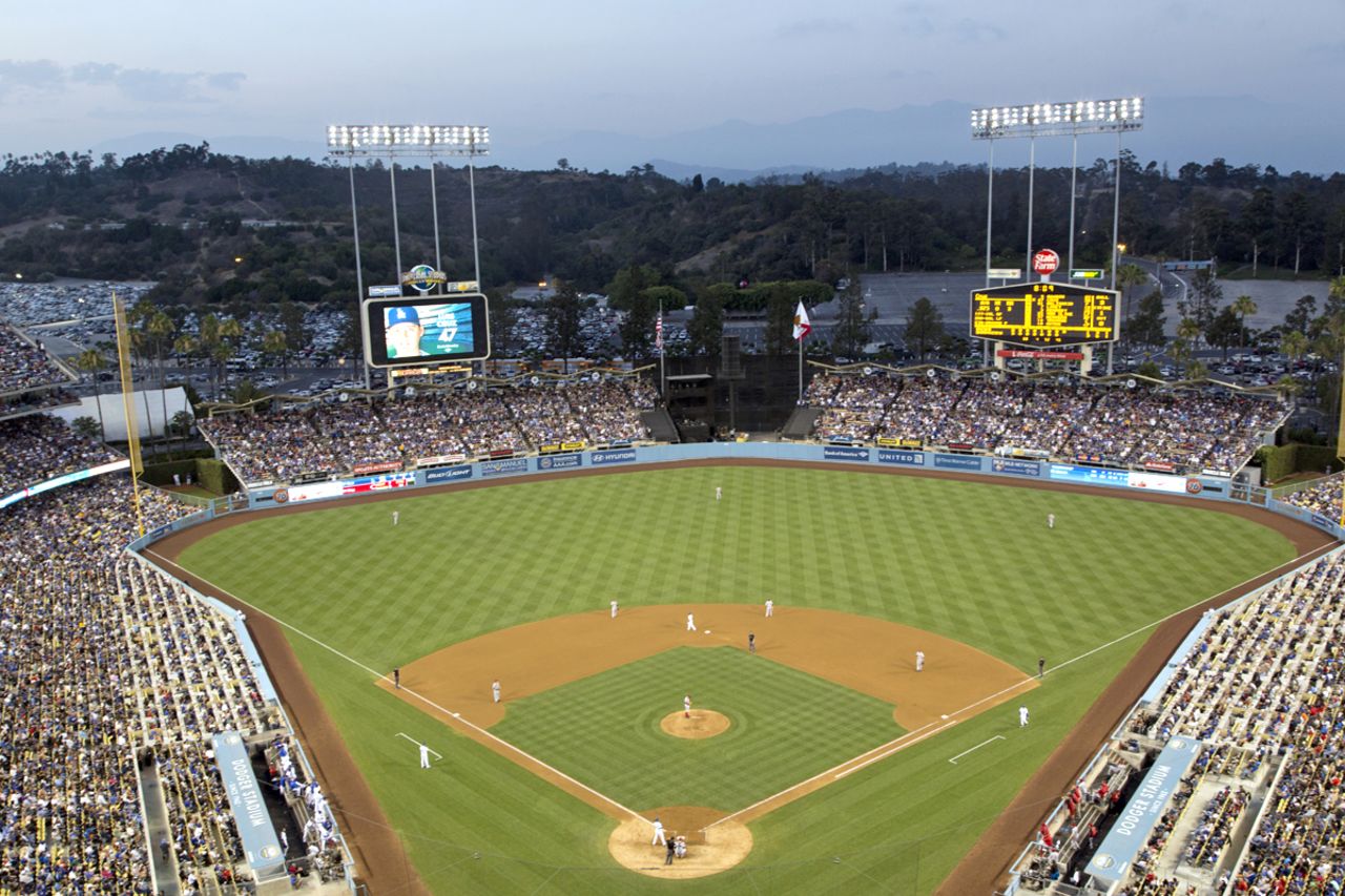Los Angeles' Dodger Stadium is the second most Instagrammed place on earth. It's home to the city's baseball team.