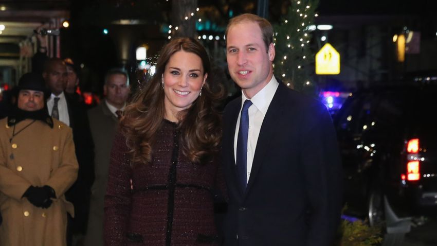 Prince William, Duke of Cambridge and Catherine, Duchess of Cambridge  arrive at The Carlyle Hotel, where they will be staying during their official two-day visit to the United States, on Sunday, December 7in New York.
