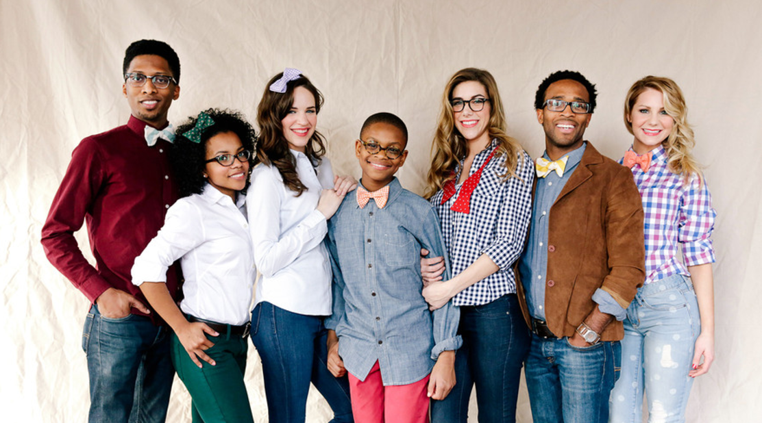 13-year-old Mo, pictured centre, has taken the neckwear world by storm with his collection of bow ties
