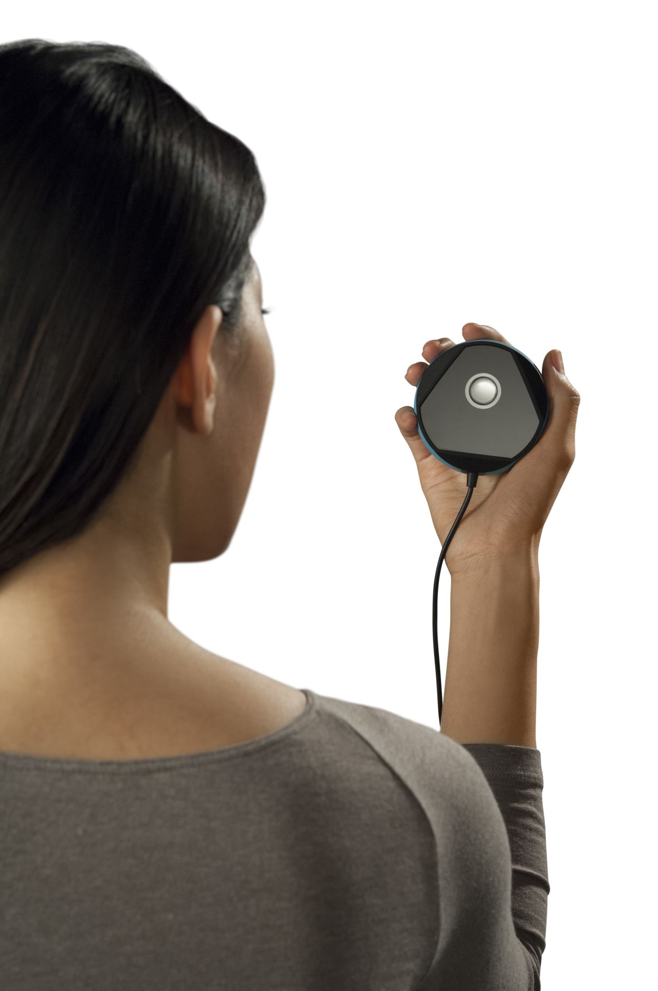 Unveiled in 2014 by eyeLock -- an iris-based identity technology company -- Myris is a palm-size device that scans the unique features of your eye. 