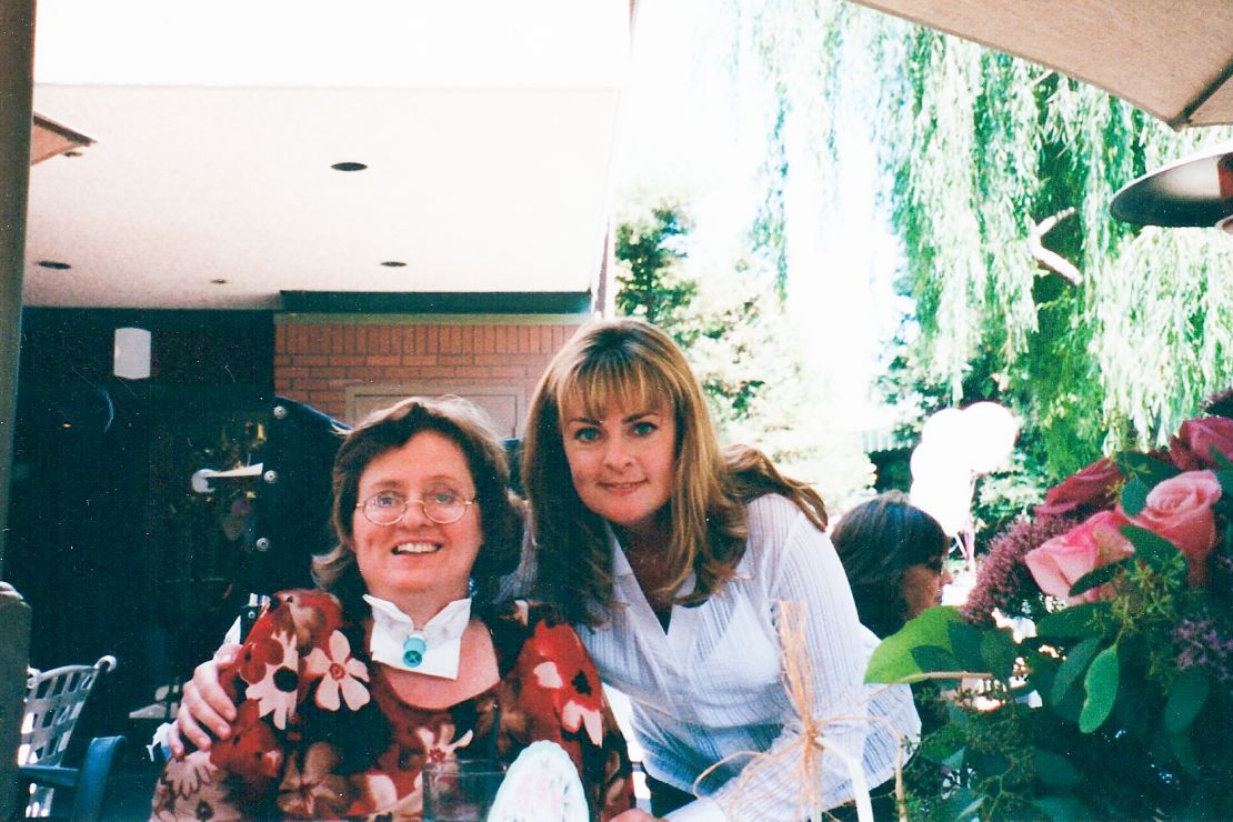 Anthony Carbajal's grandmother, Marie Doran, (left) with his mom.