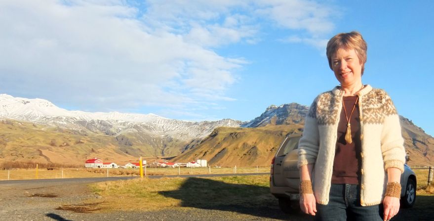 Retired teacher Gudny Valberg's family farm was engulfed by ash when Eyjafjallajokull erupted in 2010.