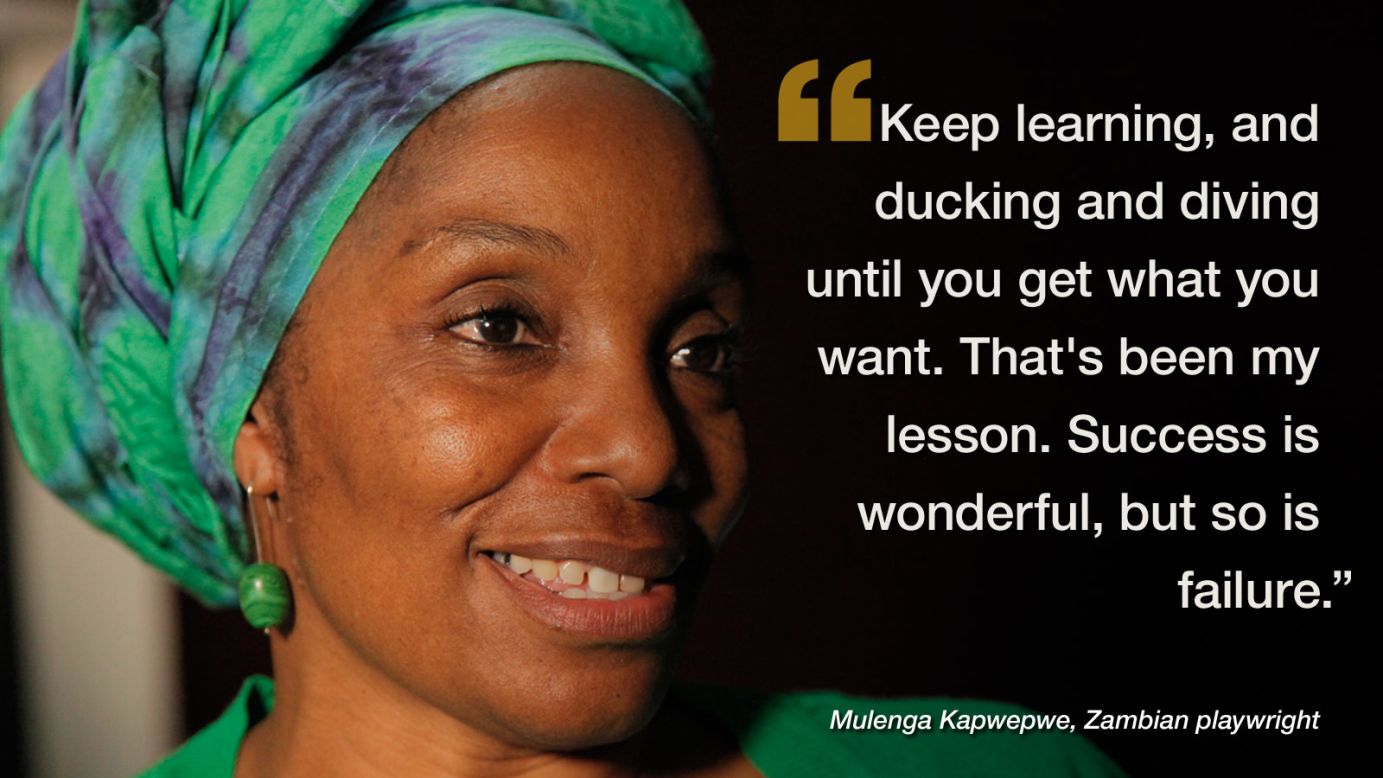 CNN sat down with<a href="http://edition.cnn.com/2014/08/19/world/africa/mulenga-kapwepwe-zambias-patron-arts/" target="_blank"> Mulenga Kapwepwe </a>in August to explore how she has become Zambia's de facto patron of the arts.