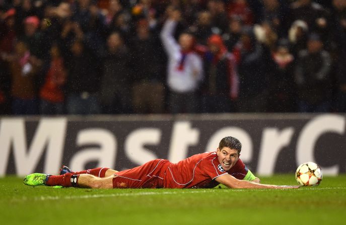 Liverpool captain Steven Gerrard felt he should have had a penalty in the second half but replays showed that the officials made the correct decision.