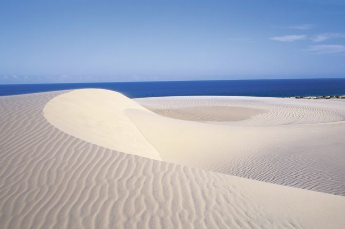 Most of the island is composed of fine sand smoothed out in the last 40,000 years.
