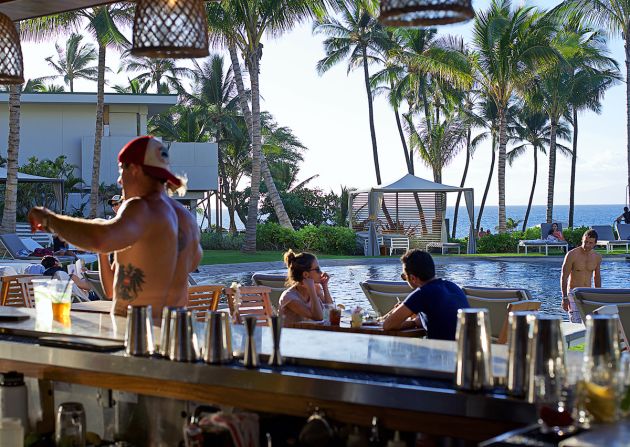 Bumbye Beach Bar is mere steps from Mokapu Beach on Maui's southwest coast. A crowd favorite, the Honua'ula cocktail is a mix of amaro, tequila, rum pineapple and lime.