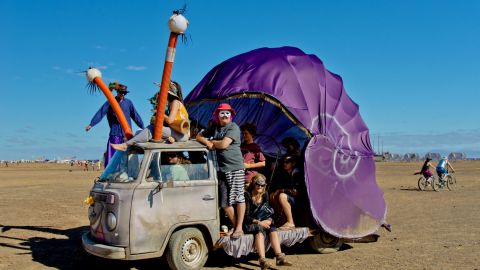 A scene from the AfrikaBurn festival in South Africa.