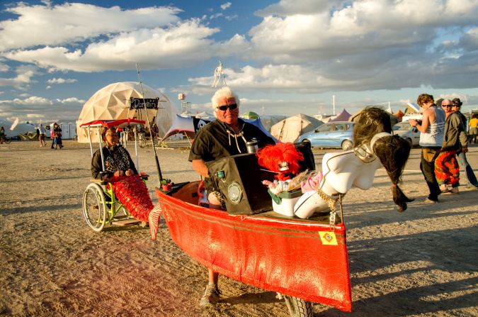 AfrikaBurn has been running for nine years, increasing in size each year --<br />9,000 people, some dressed as boats or mermaids, attended the 2014 event. 