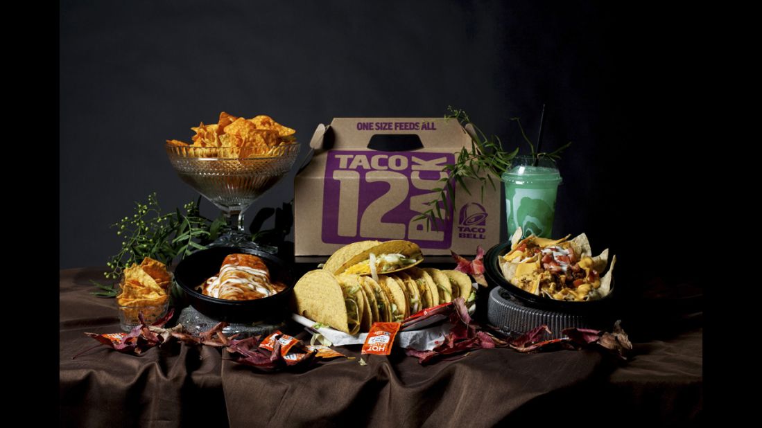 A Taco Bell spread.