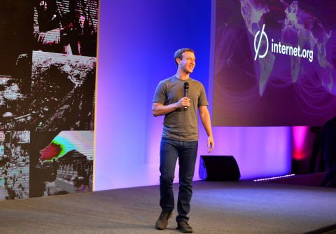 In 2013, Facebook partnered with six other tech industry leaders including Ericsson and Qualcomm to launch <a href="http://internet.org/" target="_blank" target="_blank">Internet.org</a>, an organization dedicated to bringing the internet to the "world's population that doesn't have it." Pictured is Facebook founder Mark Zuckerberg at the 2014 Internet.org summit.