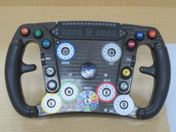 The online auction offers a chance to get your hands on an F1 steering wheel used during the 2010 season. 