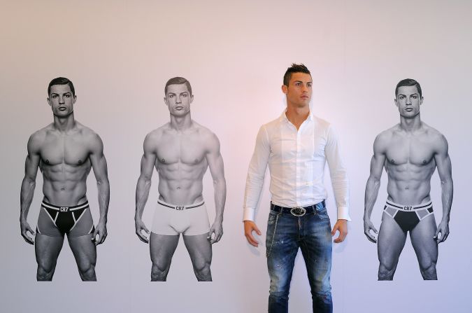 Ronaldo's range appeals to "football fans who aspire to his look and image," according to the CR7 collection's brand adviser Steve Martin.
