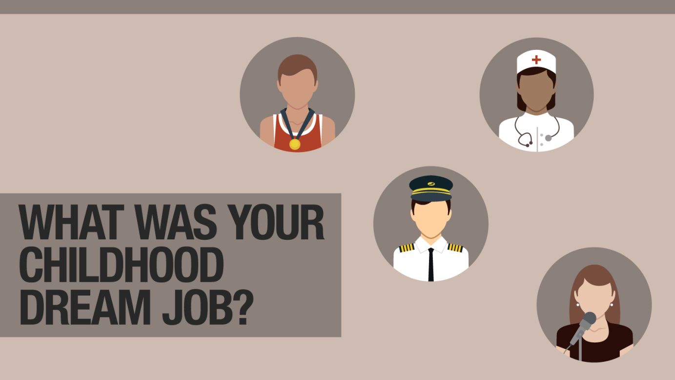 Which jobs topped LinkedIn's childhood dream jobs survey?