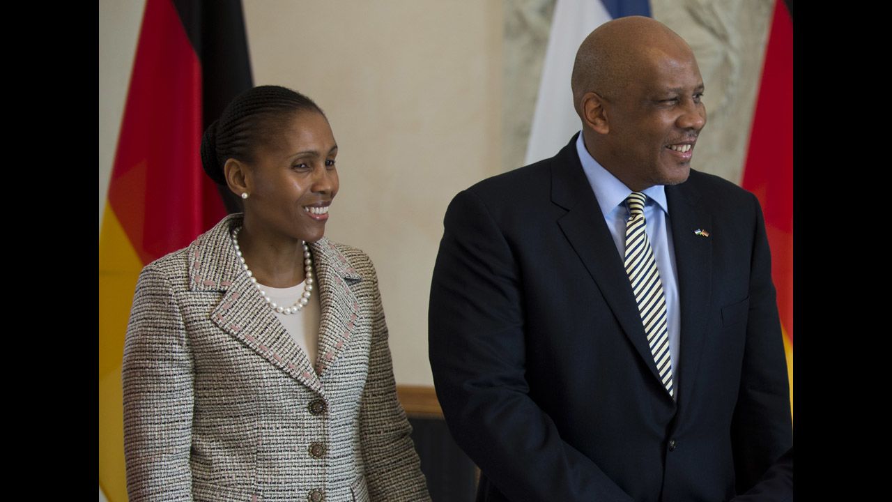 King Letsie III, seen here with Queen Masenate Mohato Seeiso, has twice become king of Lesotho -- first in 1990, when his father fled the country for five years, and again in 1996 after his father's death. Then-South African President Nelson Mandela spoke at the king's 1997 coronation.