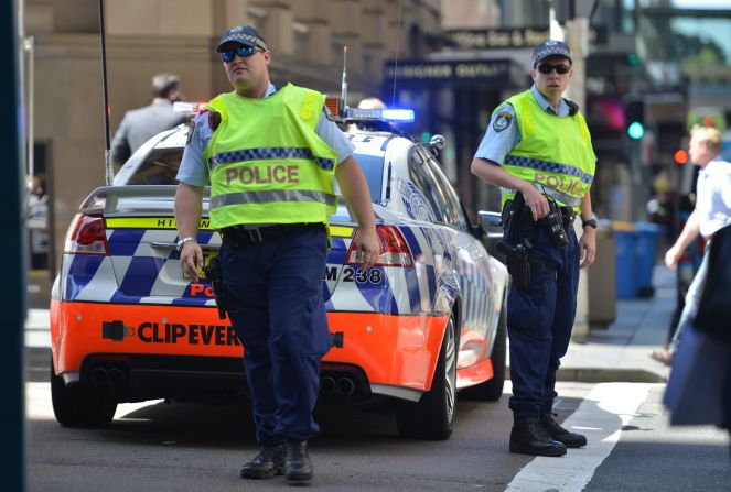 Police close a street near the scene on December 15.