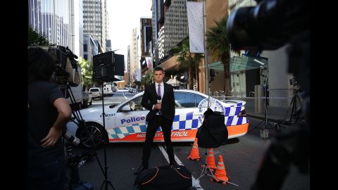 A journalist reports on the situation in Sydney.