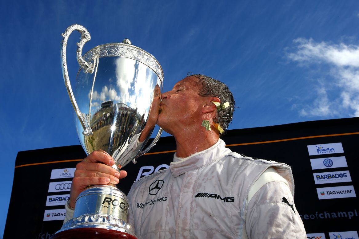 It proves a weekend for the elder statesmen of motorsport as ex-Formula 1 driver David Coulthard, a 13-time grand prix winner, comes out on top in the individual event following a two-race showdown against Pascal Wehrlein, the Mercedes F1 team's reserve driver who will act as understudy to Lewis Hamilton and Nico Rosberg next season.