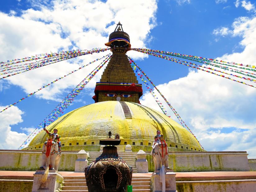 There's more to Nepal than mountains. Visiting Boudhanath stupa, Kathmandu's thriving Buddhist enclave, is a way to your inner Buddha. If you have one.
