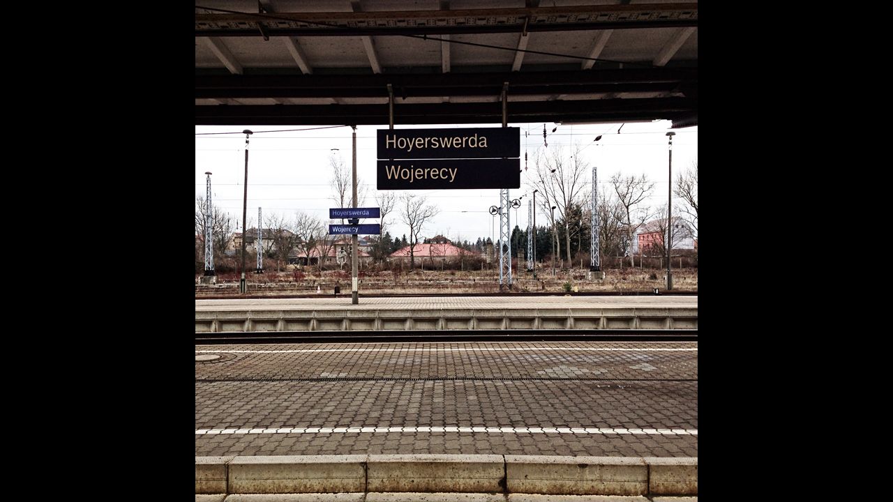 A train station in Hoyerswerda. When Freeman arrived last year, its population had dwindled to 35,000.