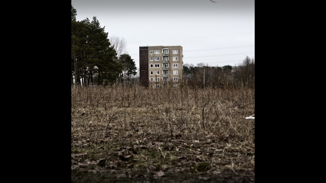 A building waits to be demolished on the outskirts of town.